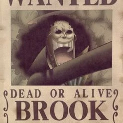 One Piece - Affiche Wanted De Brook